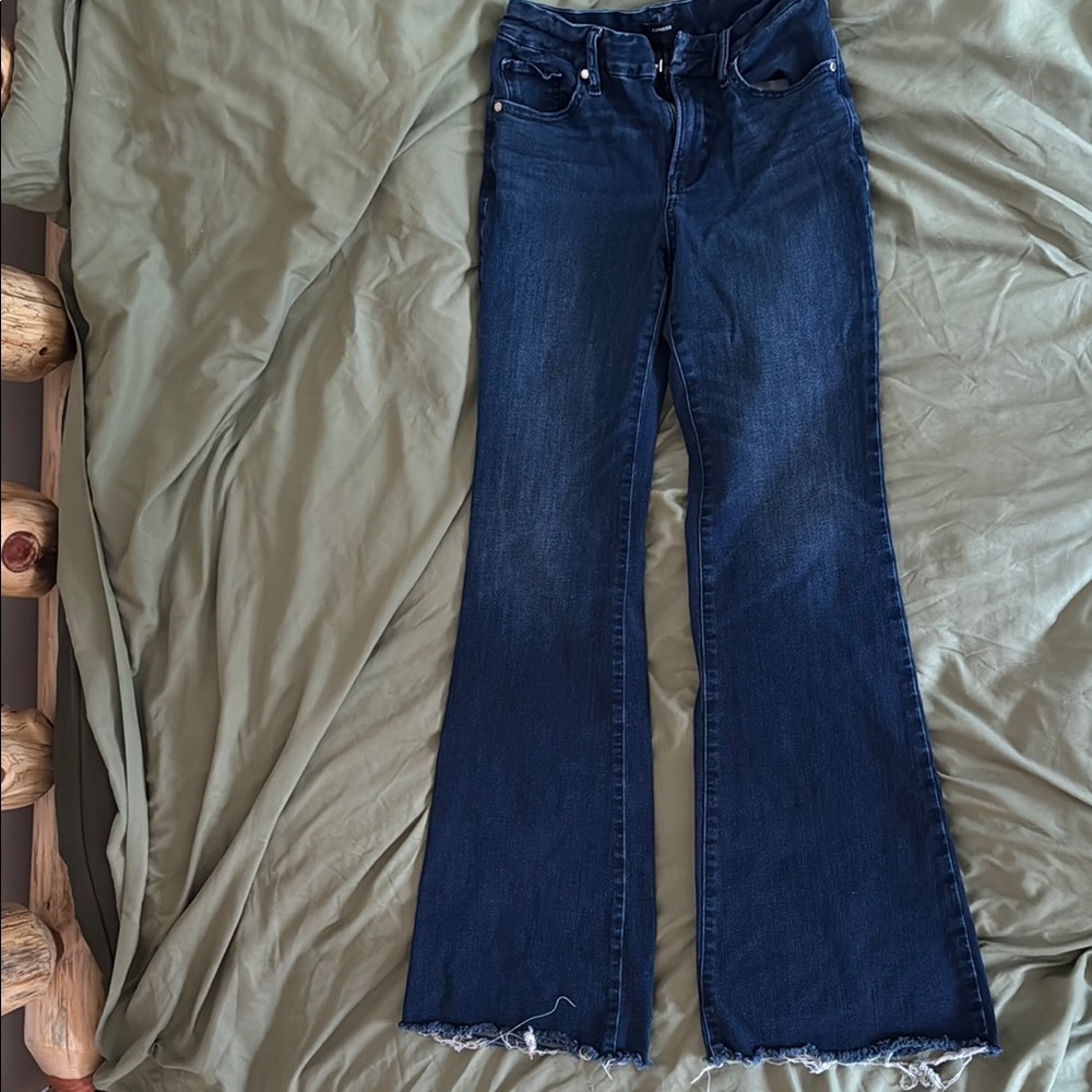 Express 70's Flare Mid Rise Flared Jeans
